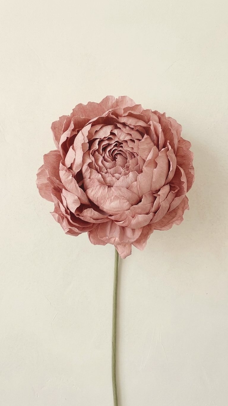 Dusty rose giant paper peony